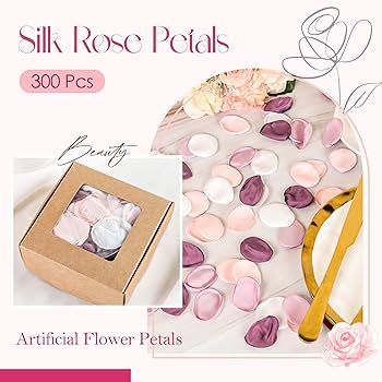 Amazon｜Der Rose 300個 造花 シルク フェイクピンク バラの