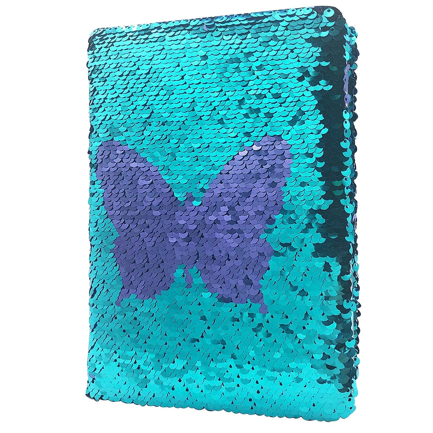 Excefore Notebook Diary, Magic Sequin Office Notebook Butterfly Notepad School Diary for Boys Girls Birthday Festival Gifts Toy