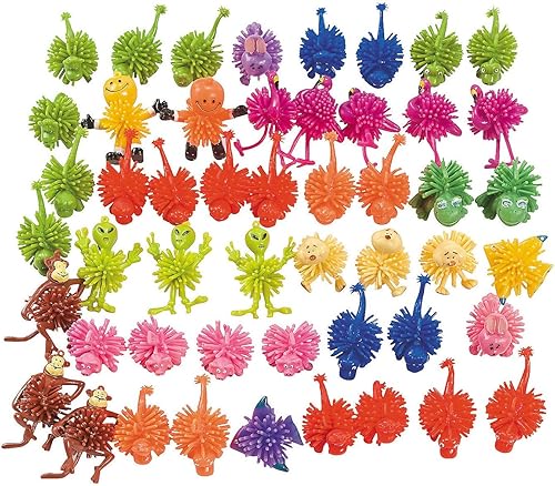 Surtido de personajes de puercoespín Juego a granel de 50 bolas de puercoespín para niños Recuerdos de fiesta y regalos