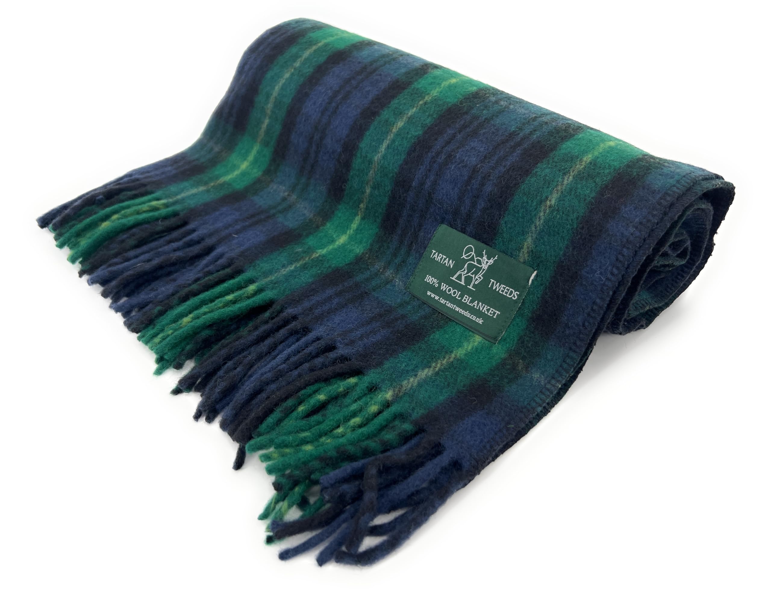 Tartan Tweeds Gordon Tartan Wool Blanket, Cosy Warm, Bed Or Sofa Throw (, Knee)