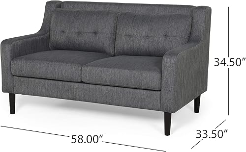 Miniatura 7 de Christopher Knight Home Harva Love Asientos Carbón vegetal Marrón Oscuro