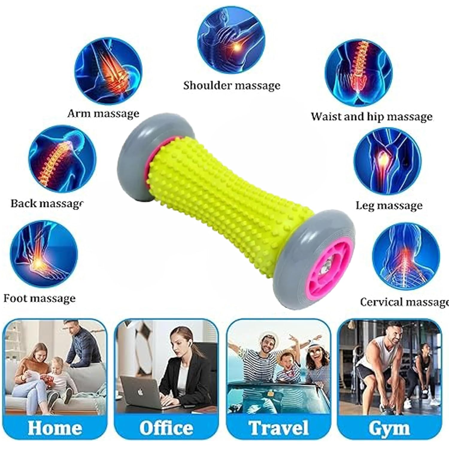 Vaidue Acupressure Foot Maller Roller for Women and Men | Foot pain relief and reflexology rollers for planter fascicitis | Diabetic neuropathy recovery and muscle roller stick to relax tight muscles Vaidue Acupressure Foot Maller Roller for Women and Men | Foot pain relief and reflexology rollers for planter fascicitis | Diabetic neuropathy recovery and muscle roller stick to relax tight muscles