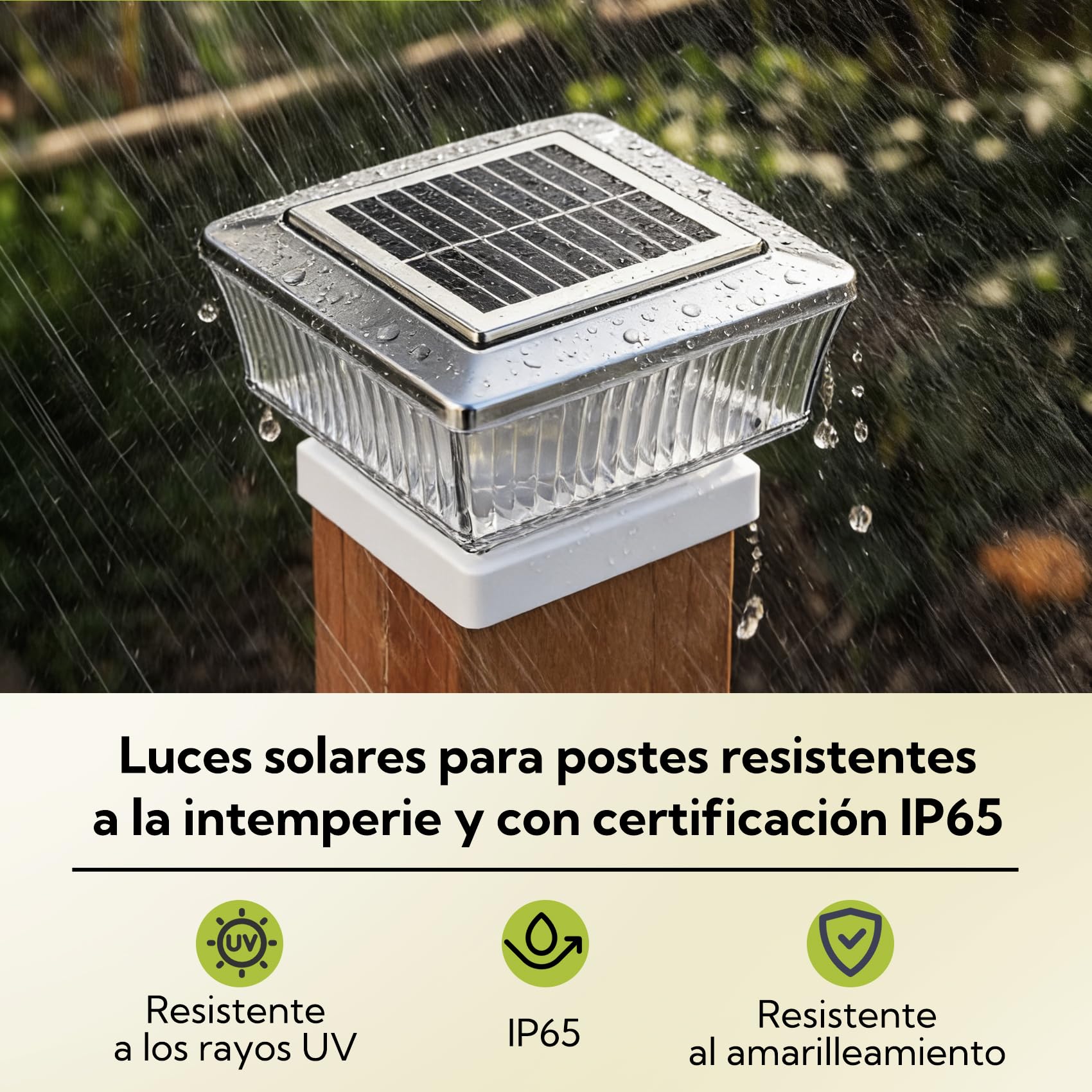 Pack de 4 Luces Solares Exterior para Escaleras, Lámpara LED con Carcasa Blanca Transparente para Peldaños, Vallas y Terrazas, Iluminación Impermeable de Alta Transmitancia, Blanco Cálido
