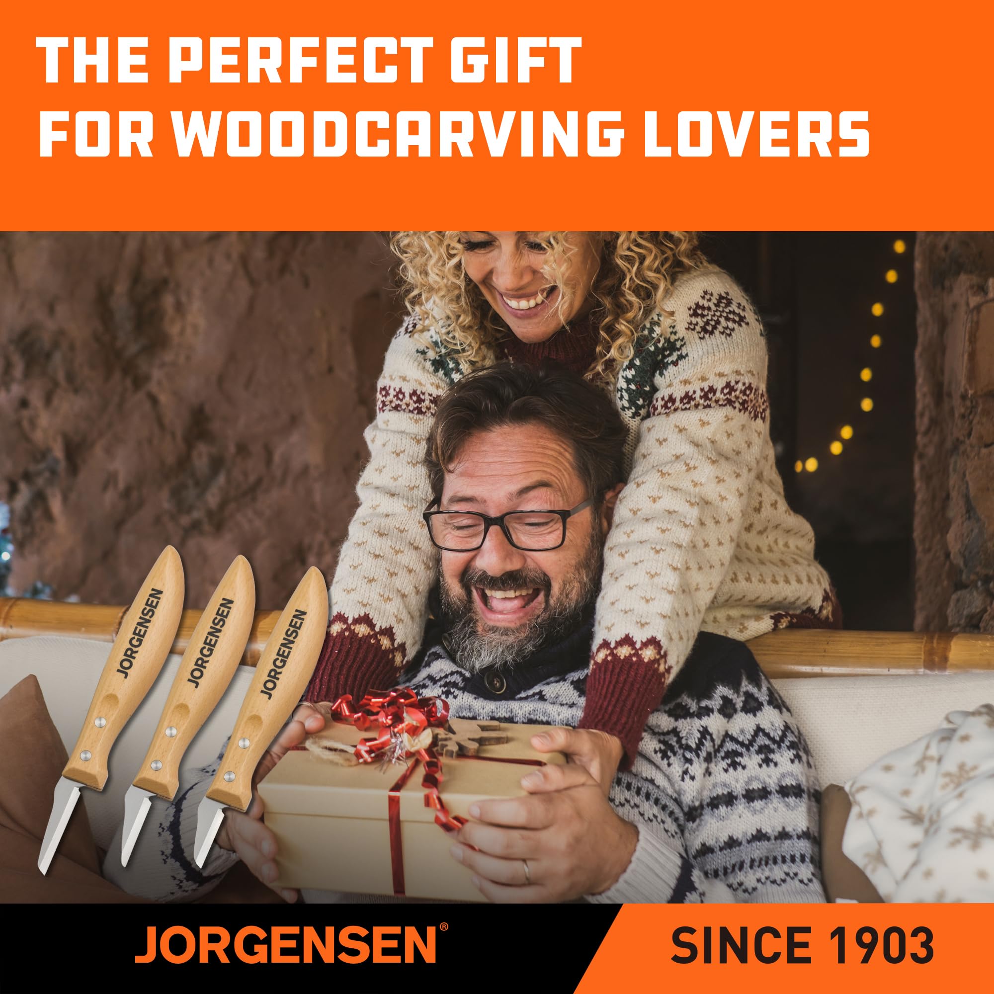 Jorgensen 3-Piece Wood Carving Tool Set with Stainless Steel Knives — Amazon image 9