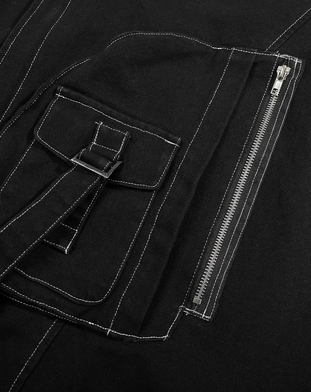 Niepce Inc Japanese Techwear Streetwear Zip Up Trench Coat Men - Image 8