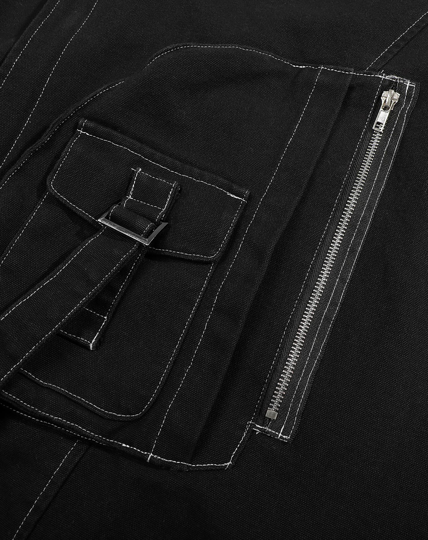 Niepce Inc Japanese Techwear Streetwear Herren Trenchcoat mit Reißverschluss