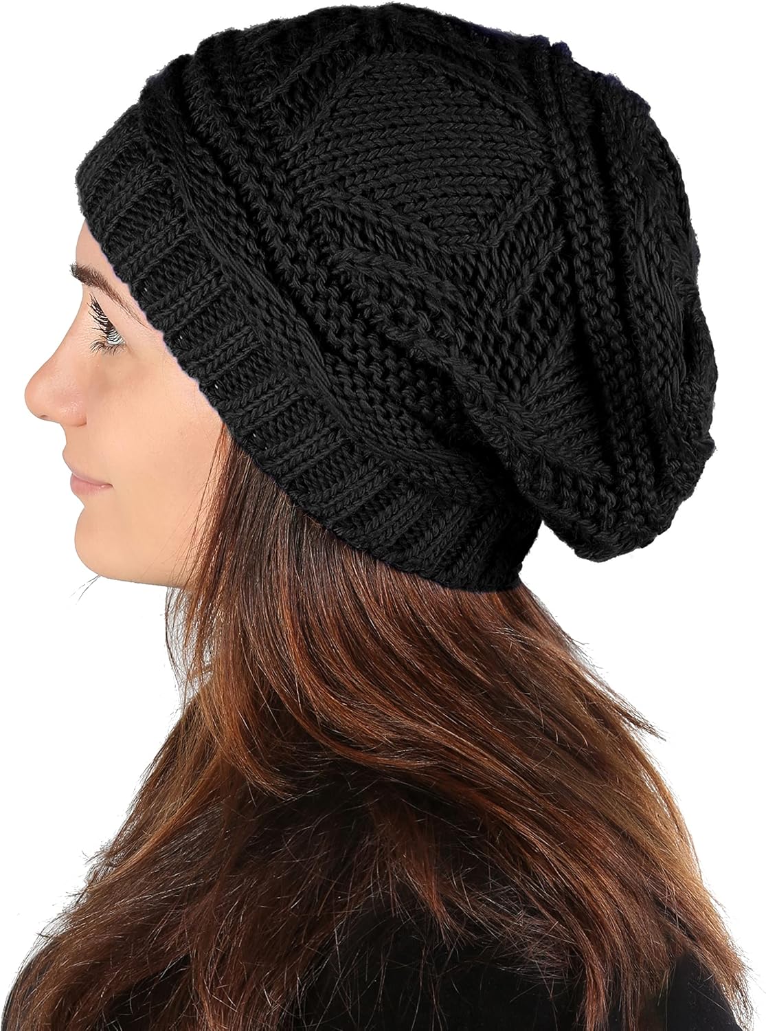 Lilax Knit Slouchy Oversized Soft Warm Winter Beanie Hat - Image 8