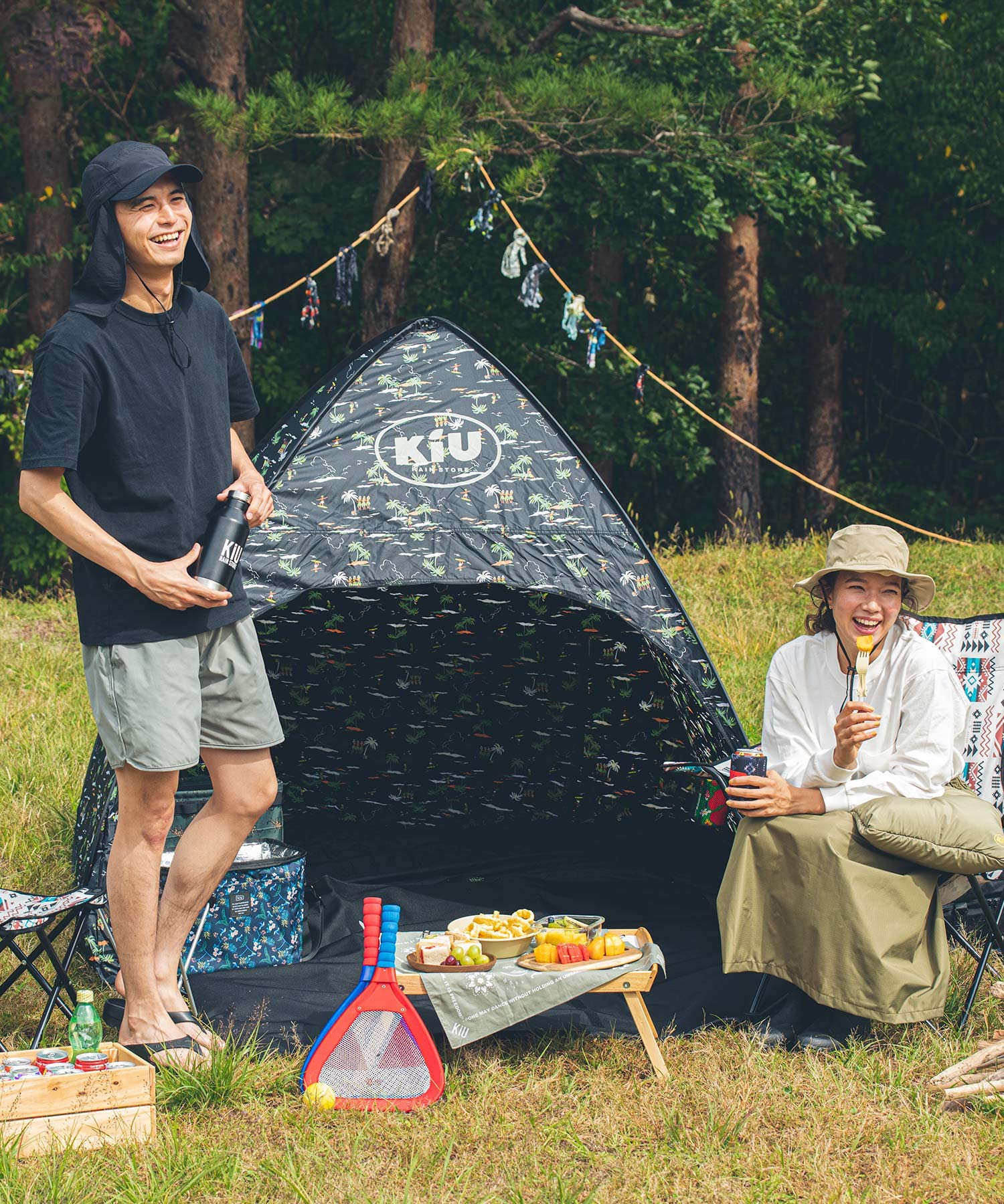 Amazon.co.jp: KiU 日除けテント はっ水 UVカット ポップアップ