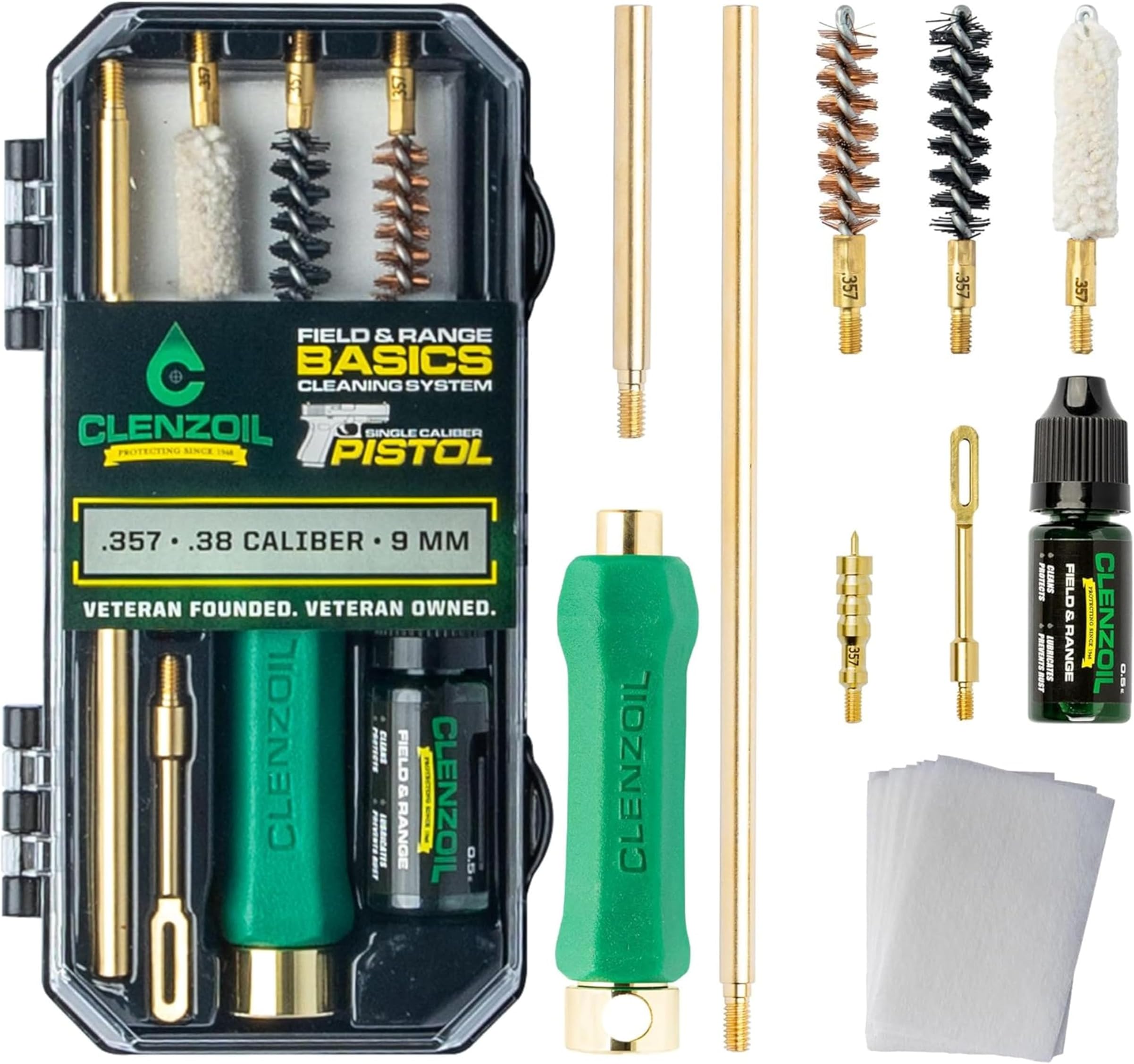 - CLENZOIL Field & Range Pistol Basics Cleaning Kit | Complete Handgun Cleaning Set