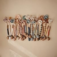 Vista 7 de mushie 100% Silicone Baby Pacifier Clip BPA Free Eva (Powder)