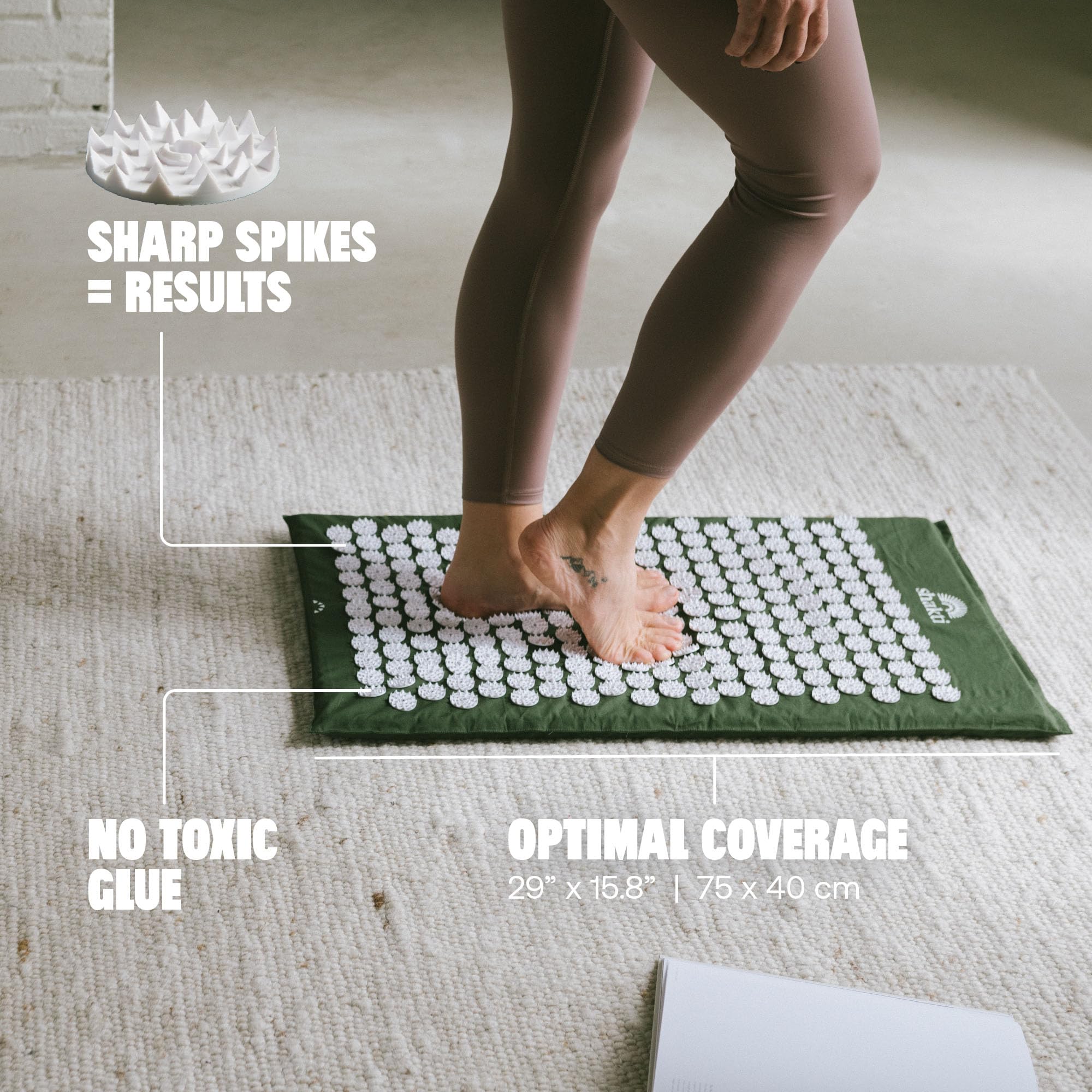SHAKTI MAT シャクティ イエローマット 針状突起付き Amazon.co.jp 