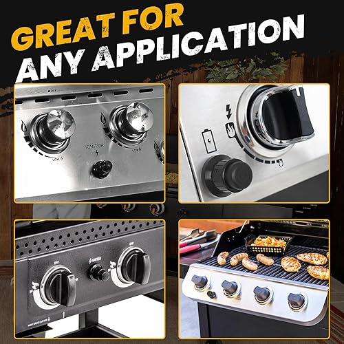 Miniatura 7 de Aifeier ET Parrilla Blackstone - Tapa de botón para encendedor, perilla de generador de chispas, batería AAA, interruptor de botón con resortes para