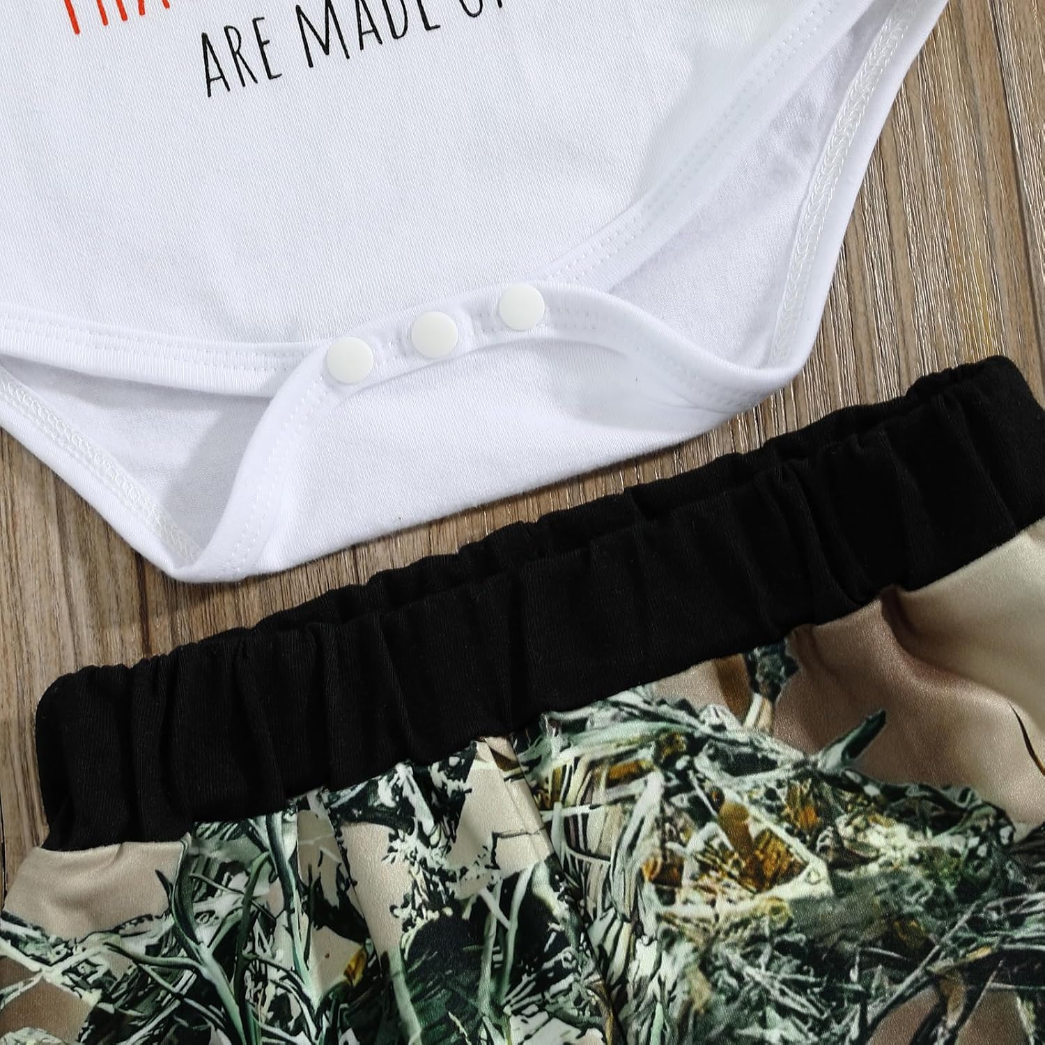 Newborn Baby Boy Hunting Outfit Deer Mallard Duck Long Sleeve Romper Camo Pants Hat 3Pcs Outfits Set Fall Clothes - Image 6