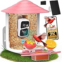 Vista 16 de birdsnap® TUC Comedero para Pájaros con Cámara 2K HD, Panel Solar Tarjeta de 32GB Percha 4-en-1, Vista de 160° Detección y Notificación Automática