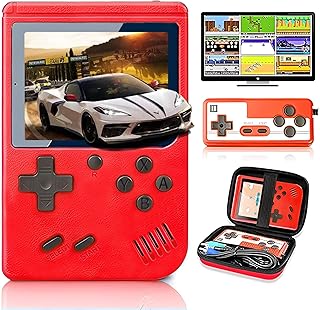 Retro Handheld Game Console, Portable Retro Video Game Console with 400 Classical FC Games, 3.0-Inch Screen. Storage Bag. 1020mAh Rechargeable Battery Support for Connecting TV and Two Players