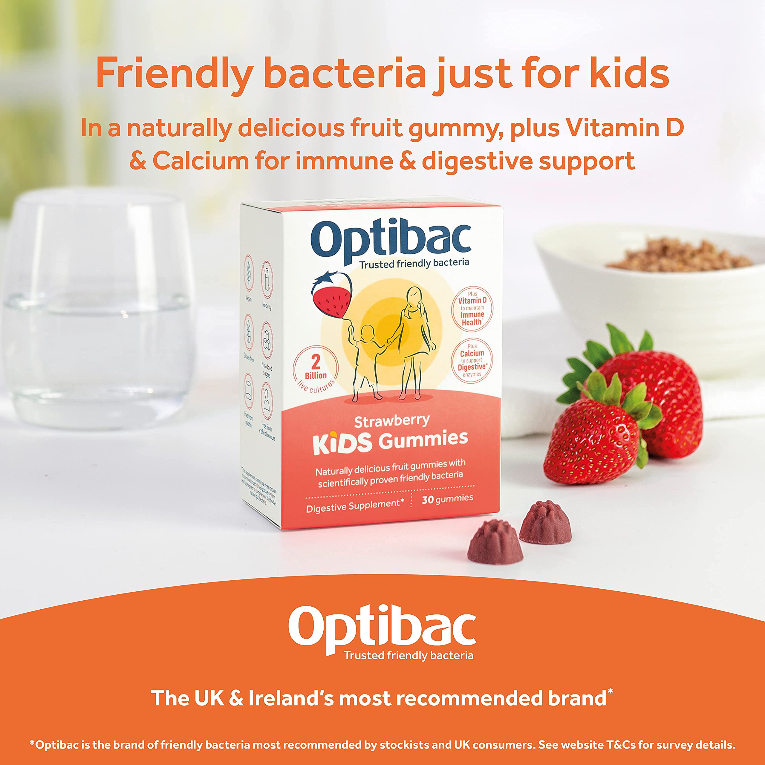 Buy Optibac Probiotics Kids Gummies Vitamin D & Calcium for Immune