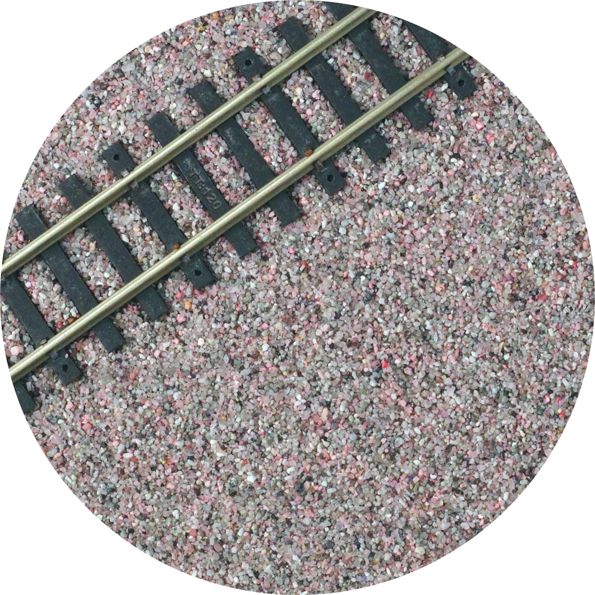 TT:120 Scale Model Railway Track Ballast - Pink Grey | 250g | Model Railway Scenery Material