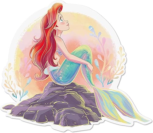 Miniatura 5 de Hallmark Disney - Paquete de 3 calcomanías para botellas de agua, planificadores, cuadernos, pared (campanilla, Ariel y Moana para niños,