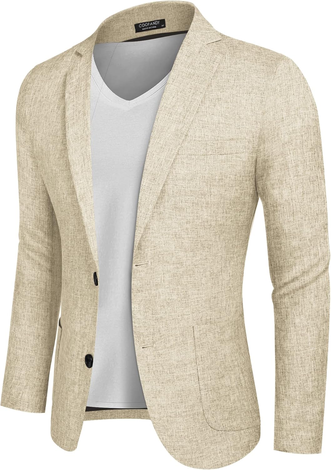 Casual Jackets For Men COOFANDY Men's Lightweight Linen Blazer