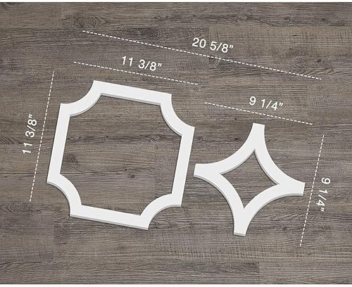 Miniatura 2 de Ekena Millwork 20 58 pulgadas de ancho x 11 38 pulgadas de alto x 38 pulgadas de alto, pequeños paneles de pared decorativos Anderson en PVC de