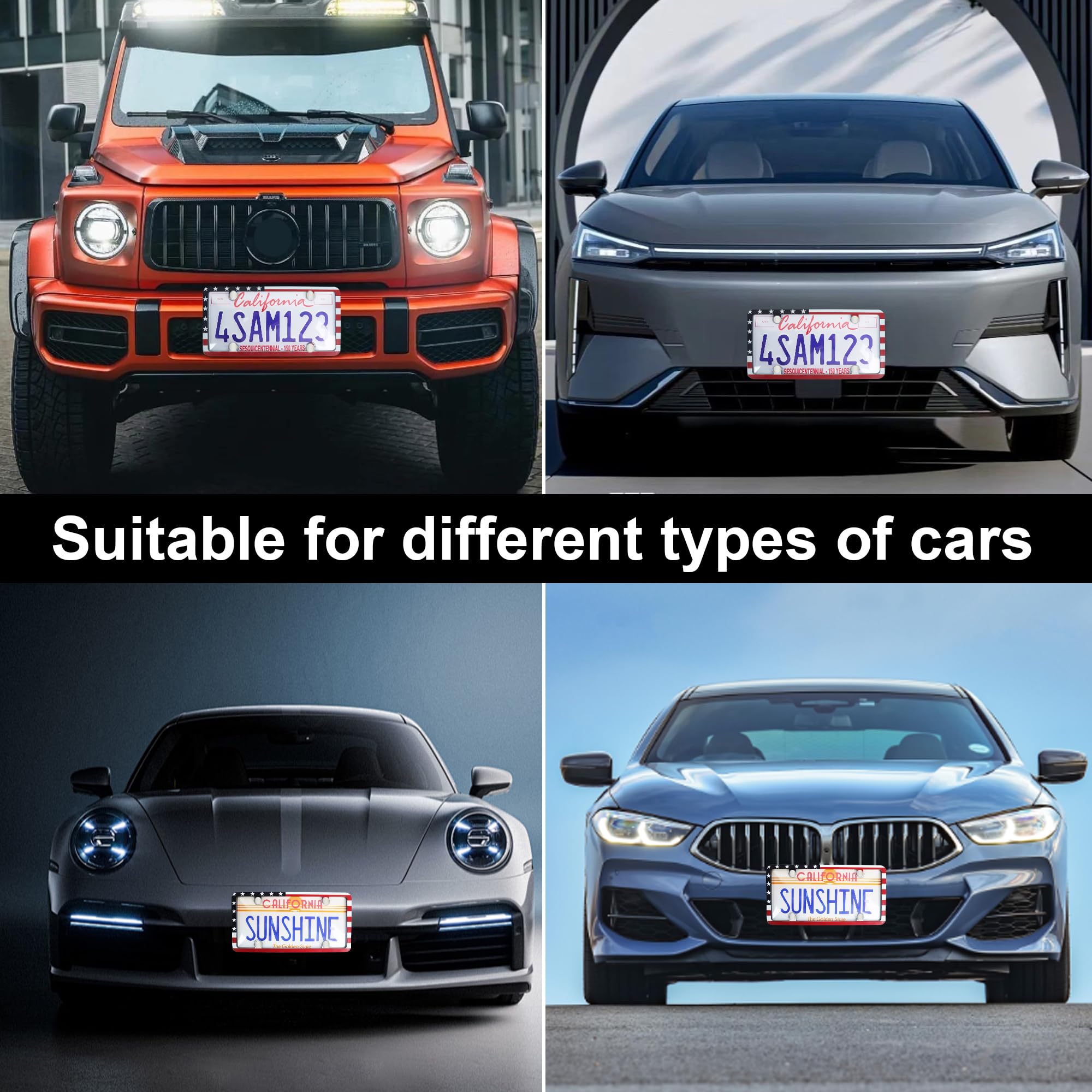 License Plate Covers In License Plate Frames, Covers & Fasteners - Foto 4