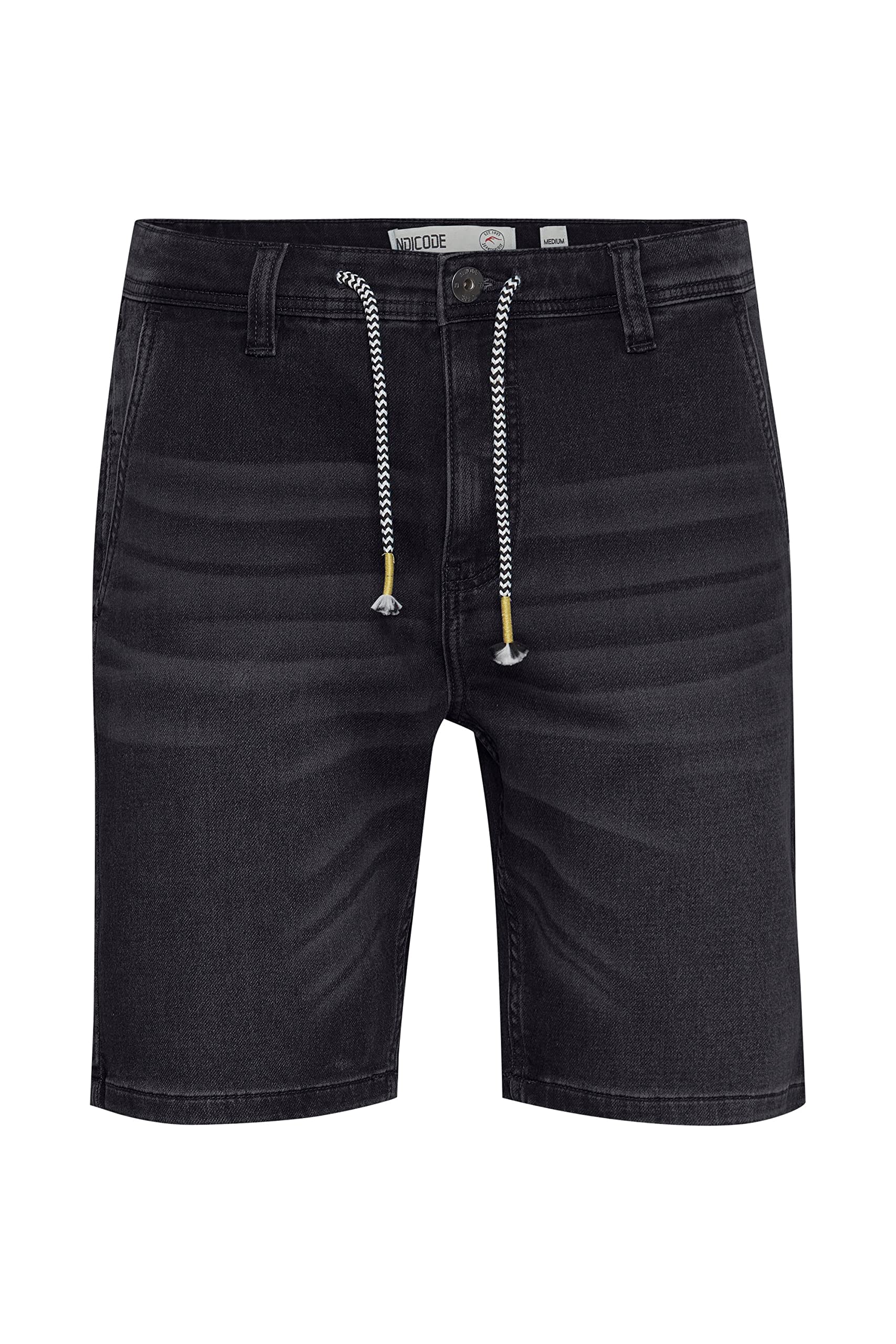 Indicode IDGodo Herren Jeans Shorts Kurze Denim Hose mit Stretch Regular Fit