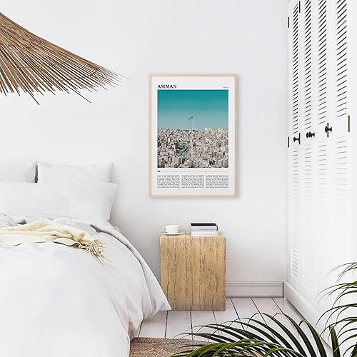 Miniatura 6 de Póster de viaje de Amman, arte de pared de Ammán, impresión de póster de ammán, foto de ammán, decoración de ammán, Jordania