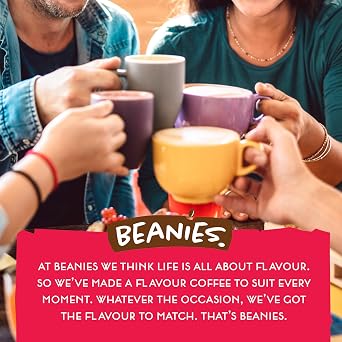 Beanies Flavour Instant Coffee -Mint Pie Instant Flavored Coffee - Bold & Adventurous Full-On Flavor - An Indulgent Sugar Free Taste Explosion - Low Calorie - Vegan & Gluten Free - Wheat & Dairy Free, 6 x 50g jar