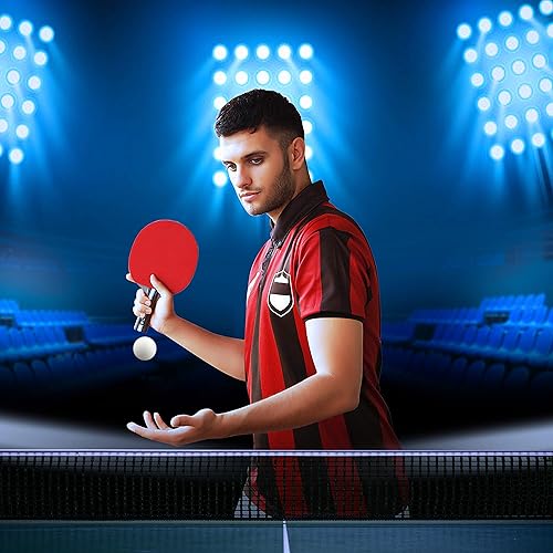 Miniatura 6 de Apex - Paletas de ping pong de carbono | Palas de tenis de mesa profesionales con fibra de carbono, goma de primera calidad y funda protectora para