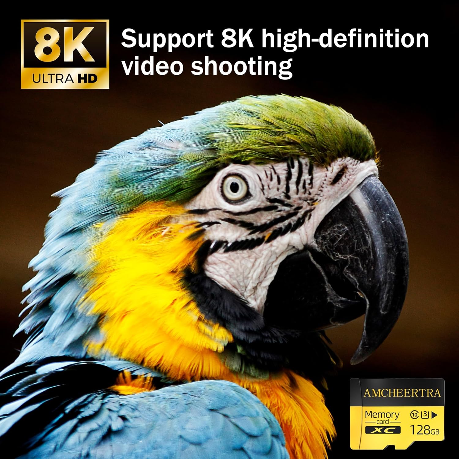 128GB MicroSDXC Memory Card, 4K, 5K UHD Videos Storing, R/W Up to 180/140MB/s, UHS-I, C10, U3, A2, High-Speed MicroSD Card, TF Card for Drones, Action Cameras, Dashcams, Gaming Consoles