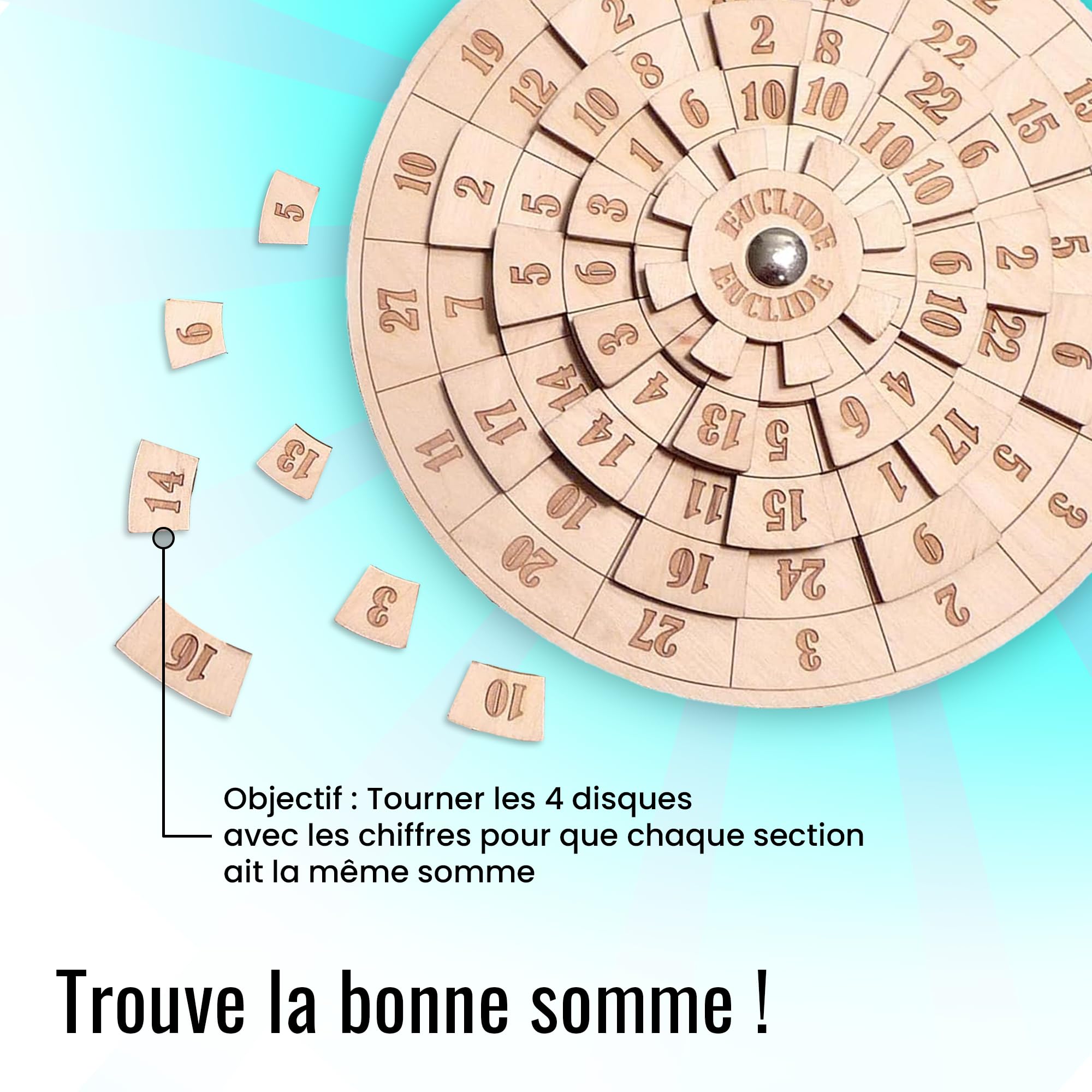 Logica Jeux Art. Euclide - Casse-tête Mathématique - Difficultè 4/6 Extreme - Euclide Collection