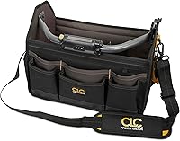 Vista 5 de Custom Leathercraft L234 15-Inch 22 Pocket Tech Gear Light Handle Open Top Tool Carrier