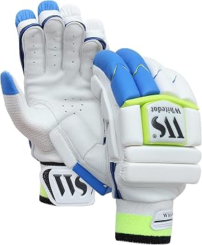 Whitedot Falcon 1.0 White White Cricket Batting Gloves - for Professional Players - Youth Right Hand