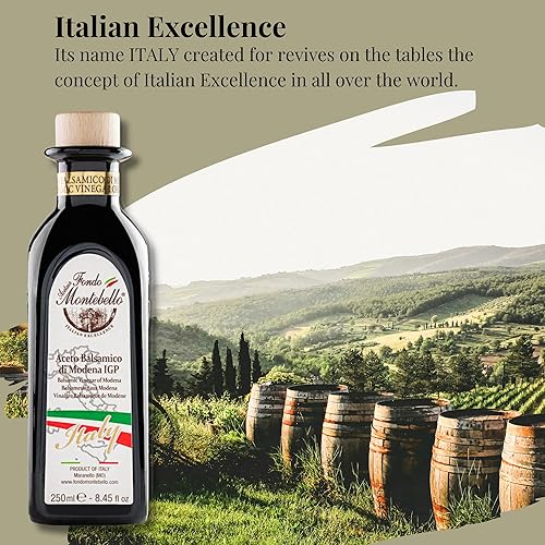 Miniatura 3 de FONDO MONTEBELLO - Combo de degustación de vinagre balsámico de Módena, 2 x 8.45 onzas líquidas (8.5 fl oz), vinagre balsámico certificado IGP, alta