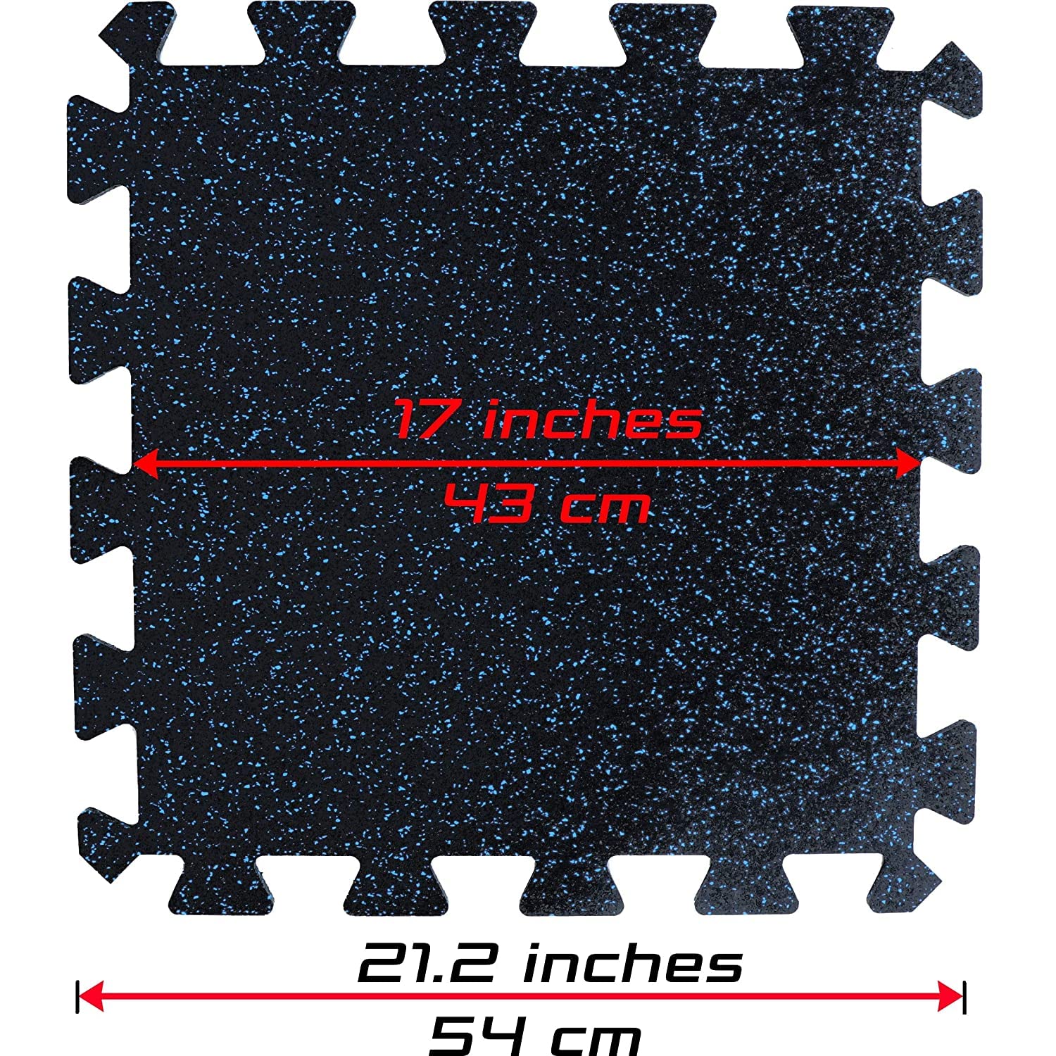 Kobo 8 mm EPDM Rubber Interlocking Tiles Commercial Quality, Puzzle Exercise Mat, Protective Flooring for Gym Equipment and Cushion for Workouts (Imported) (2) 2