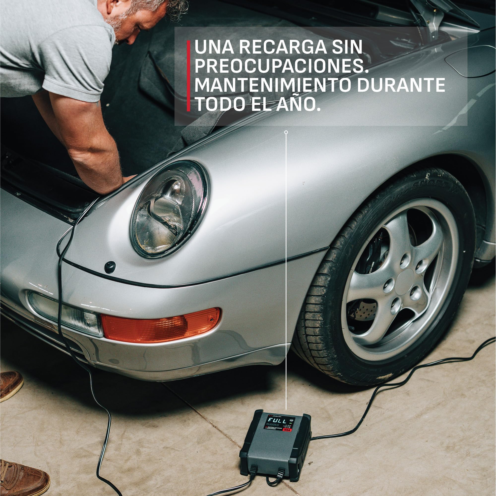Schumacher Electric SPX460-10A Cargador Batería Coche 12V - Carga Inteligente - AGM, Estándar, Gel, Calcio, Start&Stop, Litio (LiFePo4)