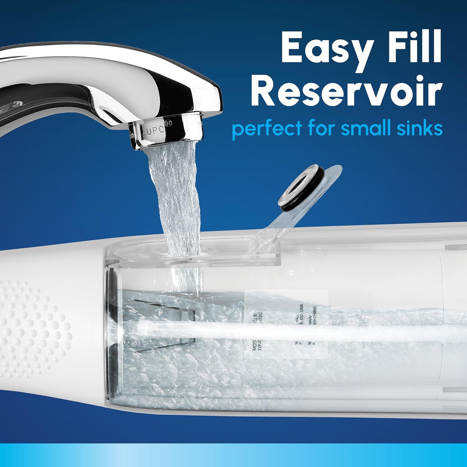 Waterpik Cordless Express Water Flosser, Battery Operated & Portable for Travel & Home, ADA Accepted, Waterproof for Shower Use, White WF-02, Packaging May Vary