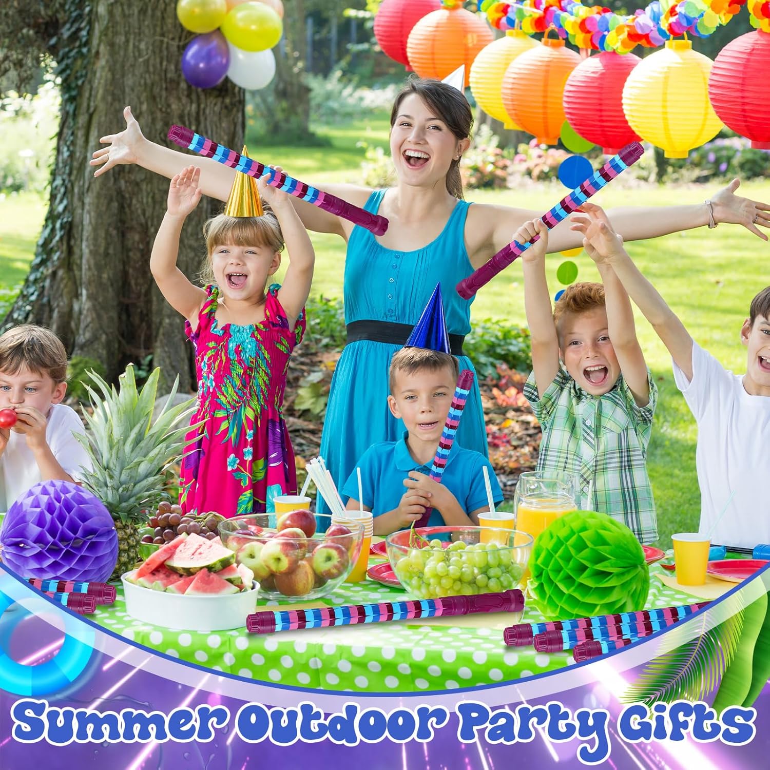 Halloscume 12 Pack Video Game Water Blaster 15.75 in Water Shooter Blasters Gun Party Favors for Kids Summer Outdoor Swimming Pool Backyard Beach Summer Games