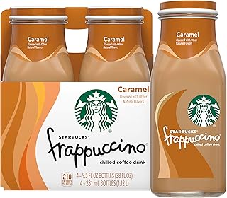 Frappuccino Coffee Drink, Caramel, 9.5 oz (4 Pack)