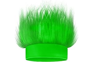 Novelty Place: Green Hairy Costume Headband, Crazy Hair Wig Troll Hair Costume Accessories