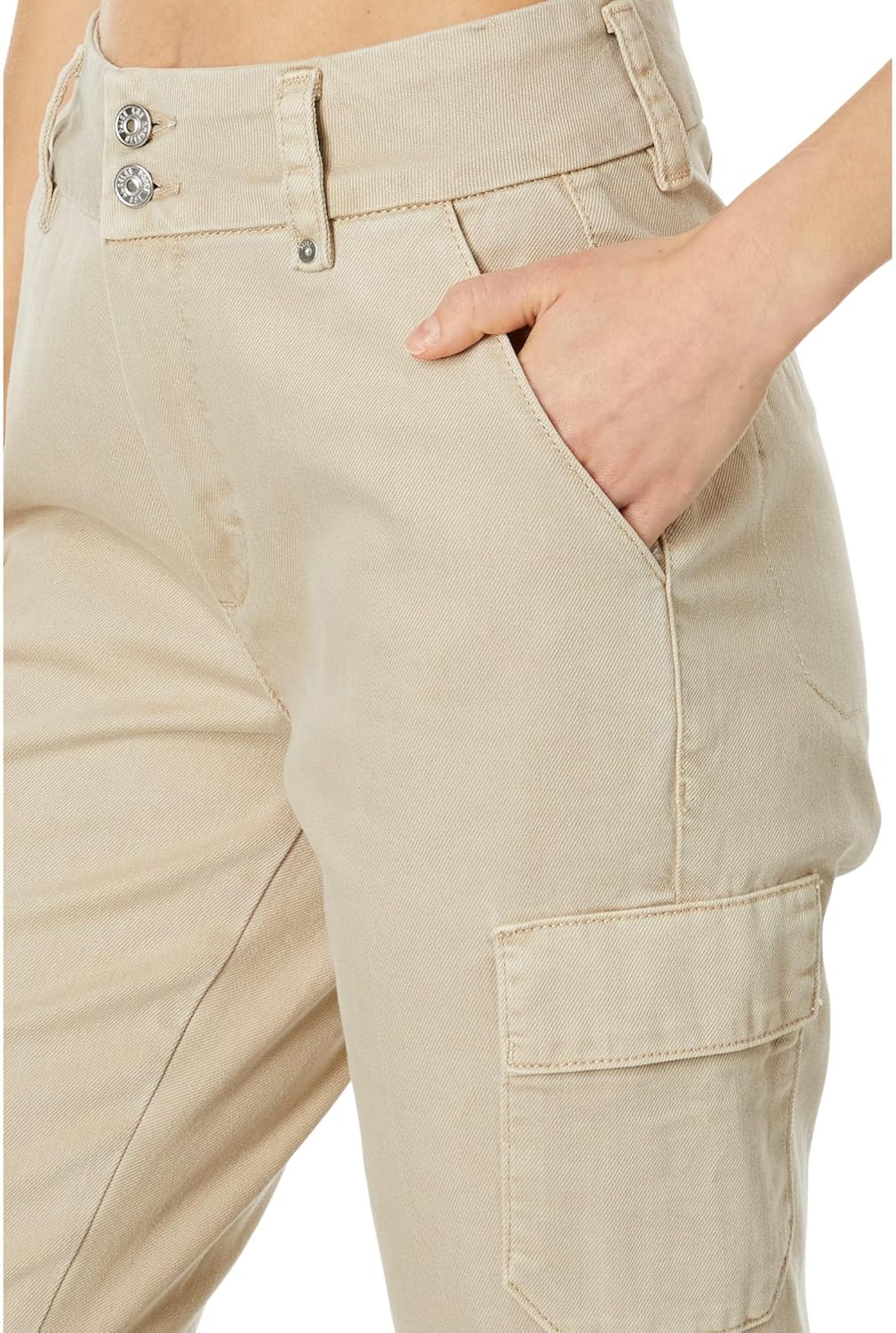 PAIGE Women's Dion 32" Jeans with Cargo Pockets