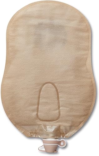 Hollister 8415 CeraPlus - Sistema de descarga de urostomía suave convexo de 1 pieza de 9 pulgadas, apertura de tamaño predimensionado de 1-18