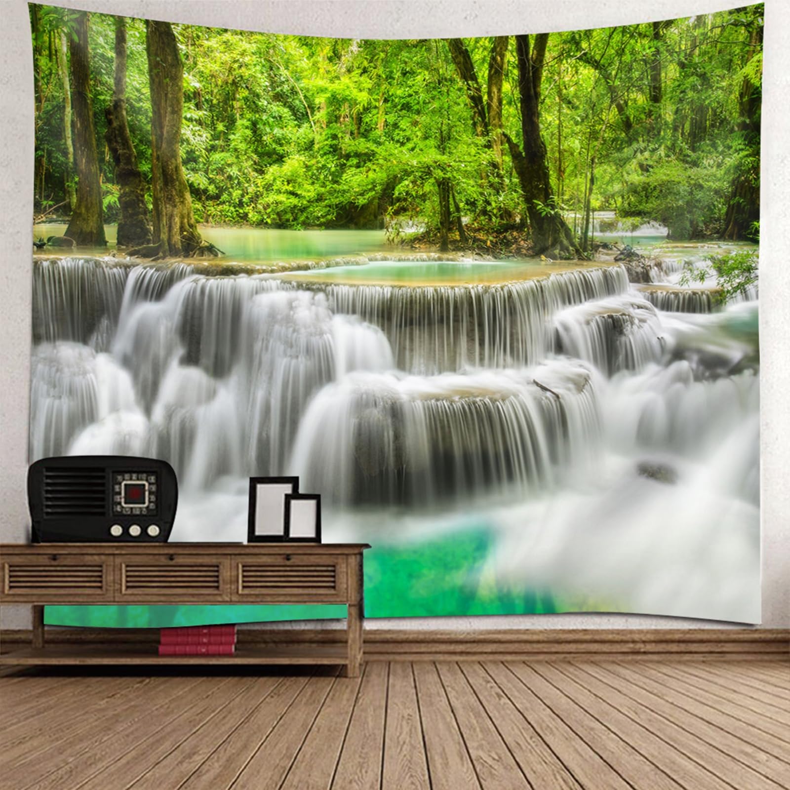 Tenture murale petite taille pour masquer un mur blanc avec un paysage - 6