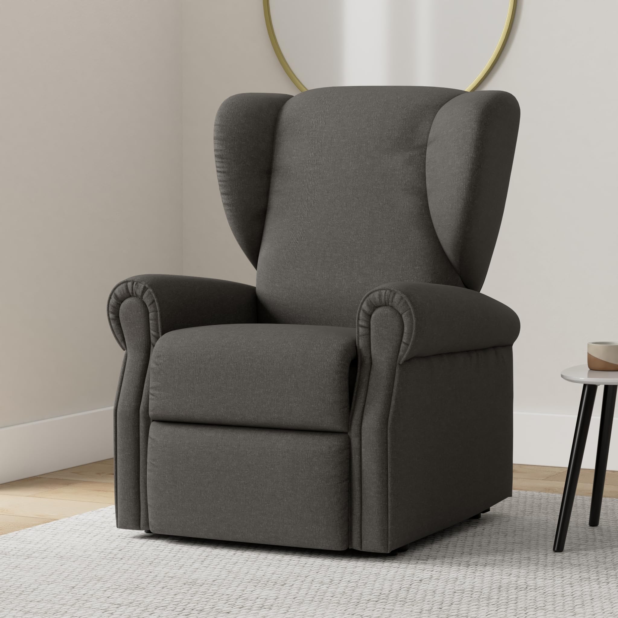 Sedia Alzapersona Poltrona Relax Elettrica Zero Gravity Con Alzapersona  Motori, Reclinazione Indipendente, Grigio Ideale Anziani Poltrona