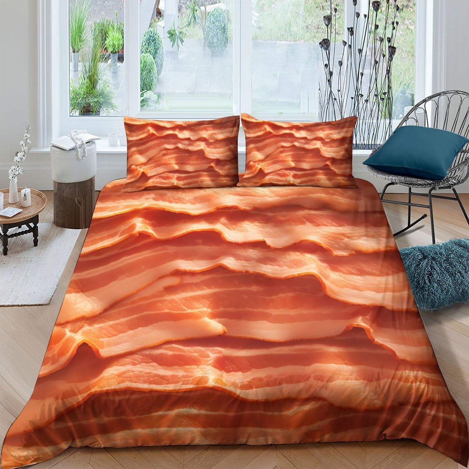 Ctjqhvkz Style-4 3D Printed Wood Grain Texture Fitted Sheet Microfiber Soft Anti-Slip Earthy Pattern Mattress Cover For Bedroom Guest Room Decor Single（135X200cm）