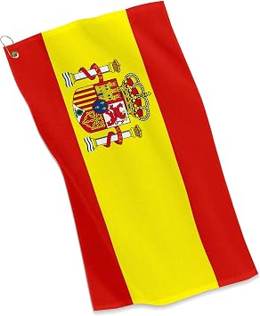 ExpressItBest Golf/Sports Towel - Flag of Spain - Spanish