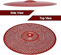 Vista 4 de MECCANIXITY Juego de platillos silenciosos de 14 pulgadas, 16 pulgadas, 18 pulgadas, 20 pulgadas, platillos de práctica de bajo volumen con bolsa