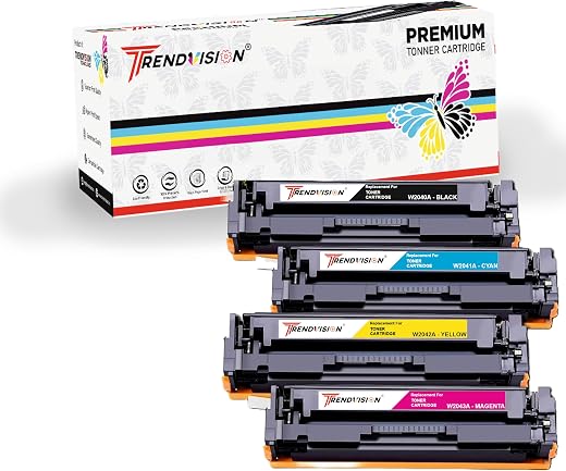 Trendvision 416A ((W2040A/W2041A/W2042A/W2043A) Combo Color Toner Cartridge for USE in Color LaserJet Pro M454DN, M454DW, ...