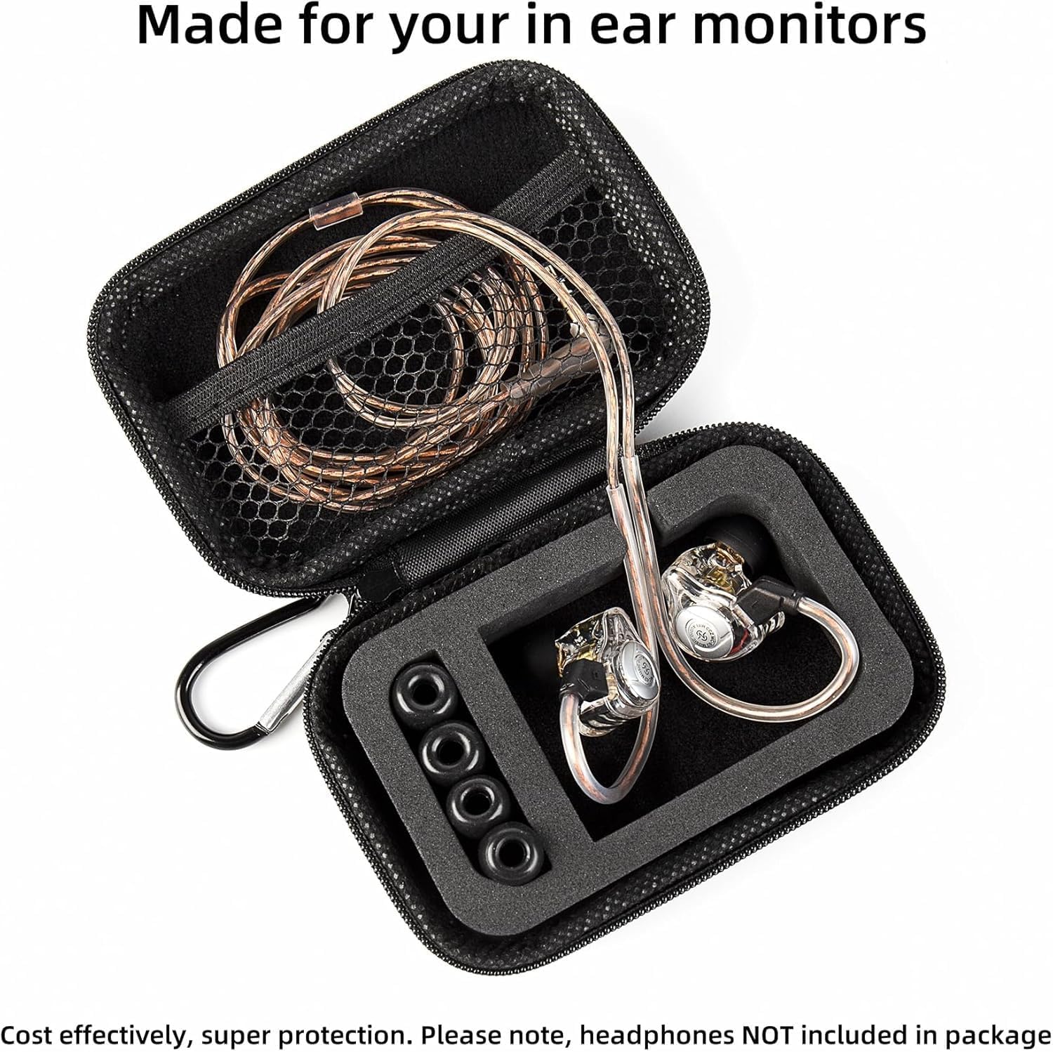KZ ZS12 PRO 2 in Ear Monitor Headphones and KZ ZS10 Pro IEM Case for in Ear Monitor, CCZ ZC02 Earbuds Case