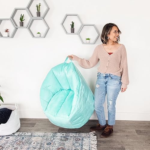 Miniatura 192 de Big Joe Milano Outdoor - Puf para exteriores, color blanco marino Cuero Montana Negro,Smartmax negro,Caribou,Carmel Montana Cuero,Blazer de